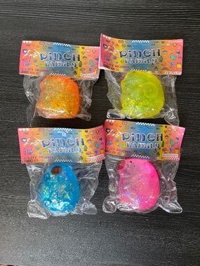 Pinch Family Glitter Squishy Stress Relief Sensory Fidget Toy